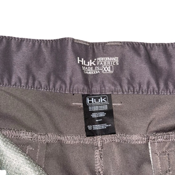 HUK Performance Low Country Men's sz XXL Brown 6" Shorts - Picture 4 of 6